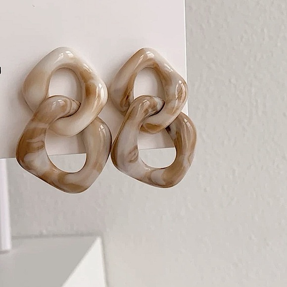 necessTITTIES Jewelry - n e w | abstract marble drop earrings